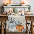 thumbnail image 1 of Thanksgiving Pumpkin Table Runner, Autumn Thanksgiving Kitchen Dining Table Decoration for Home Party Decor 13x48 Inches, 1 of 9