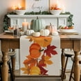 thumbnail image 1 of Thanksgiving Pumpkin Table Runner, Autumn Thanksgiving Kitchen Dining Table Decoration for Home Party Decor 13x90 Inches, 1 of 9