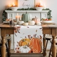 thumbnail image 1 of Thanksgiving Pumpkin Table Runner, Autumn Thanksgiving Kitchen Dining Table Decoration for Home Party Decor 13x90 Inches, 1 of 9