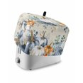 thumbnail image 1 of Thanksgiving Pumpkin Toaster Cover 2 Slice, Small Kitchen Appliance Covers, Fall Eucalyptus Leaves Retro Beige Toaster Oven Cover with Loop, Bread Machine Cover Polyester Dust Cover Protection, 1 of 4