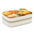 thumbnail image 1 of Thanksgiving Pumpkin Velvet Portable Decorative Box with Removable Compartment - Storage Box, Display Case, and Earring Holder - Ideal Gift, 1 of 7