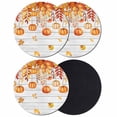 thumbnail image 1 of Thanksgiving Pumpkins Fall Coasters Set of 4, Absorbent Coasters for Drinks, Orange Maple Leaf Vintage Coaster for Desk Coffee Table Protection, Home Decor House Warming Gifts 4", 1 of 8