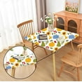 thumbnail image 1 of Thanksgiving Pumpkins Fitted Tablecloth with Elastic for 34x34 inch Square Folding Tables Washable Stretchy Spandex Card Table Covers Cloth Fall Fabric Table Cloths Not Vinyl, 1 of 4
