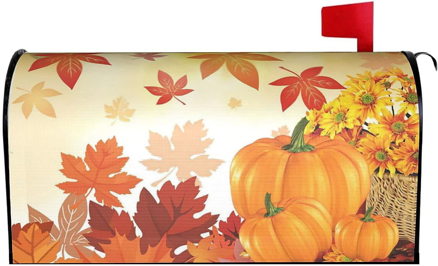 Thanksgiving Pumpkins Mailbox Covers 21x18 Inch Autumn