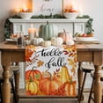thumbnail image 1 of Thanksgiving Pumpkins Table Runner, Autumn Thanksgiving Kitchen Dining Table Decoration for Home Party Decor 13x48 Inches, 1 of 9