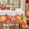 thumbnail image 1 of Thanksgiving Rectangle Tablecloth - Fall Harvest Pumpkins Maple Leaf Farmhouse Style Table Cloths, Washable Polyester Autumn Decorative Table Cover for Dining, Party, Holiday, 60 x 102 Inch, 1 of 6