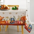 thumbnail image 1 of Thanksgiving Rectangle Tablecloth for Holiday - Fall Tablecloth Turkey Pumpkin Pattern Table Cloth, Decorative Table Cover for Banquet Party Kitchen Dining Room, 60 x 84 Inch, 1 of 6