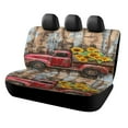 thumbnail image 1 of Thanksgiving Retro Truck Car Rear Seat Cover Accessories Universal Fit Car Seat Covers Durable, 1 of 6