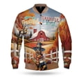 thumbnail image 1 of Thanksgiving Rottweiler Pilgrim Grateful, Thankful, Blessed Fall Welcome All Over Print 3D Baseball Jacket Rottie Dog Lover Gifts Idea Bomber Jacket Softball - 00021, 1 of 6