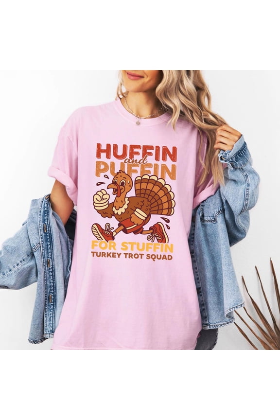 Thanksgiving Running Tee, Family Friendsgiving Matching, Fall Turkey Run