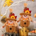 thumbnail image 1 of Thanksgiving Scarecrow Doll with Sunflower & Pumpkin, 8.26 Inch Fall Decorations for Tabletop, Hanging Ornaments, Harvest Festival Home Decor Multicolor, 1 of 6