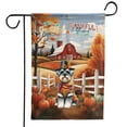 thumbnail image 1 of Thanksgiving Schnauzer Pilgrim Grateful, Thankful, Blessed Fall Welcome Garden Flag 12x18in Double Sided Miniature Schnauzer Dog Lover Outdoor Decor - 00021, 1 of 5