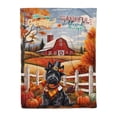 thumbnail image 1 of Thanksgiving Scottish Terrier Pilgrim Grateful, Thankful, Blessed Fall Welcome Cozy Fleece Blanket Scottie Dog Lover Gifts Warm Soft Throw Blanket - 00021, 1 of 5
