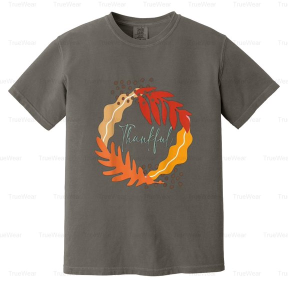 Thanksgiving Season, Lover, Autumn, Fall, Holiday, Thankful, Heart, Vint Comfort Color T-Shirt Unisex, up to 4XL