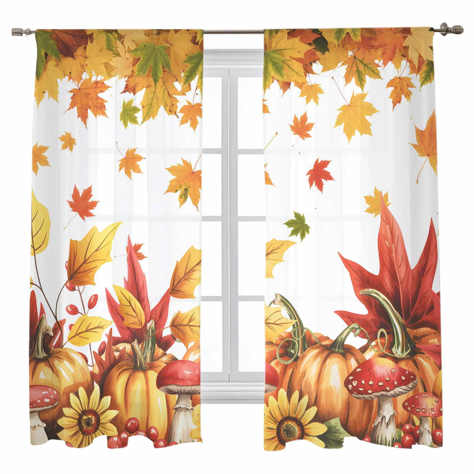 120 Pcs Thanksgiving Gift Bags – Fall Party Favor Bags With Handles, Sunflower & Pumpkin Designs