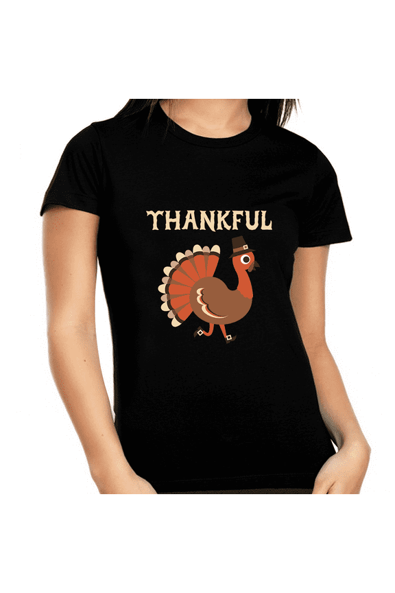 Thanksgiving Shirt for Women Plus Size Funny Turkey Shirt Plus Size Fall Shirt Thankful Shirts for Women