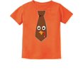 Thanksgiving Shirts for Boys Girls Funny Turkey Face Tie Toddler Kids