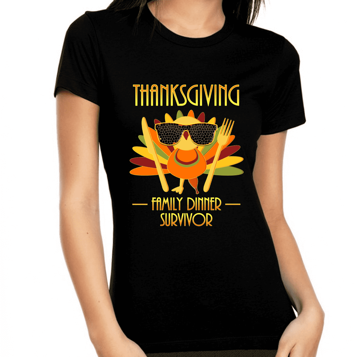 Thanksgiving Shirt - Family Dinner Survivor - Funny Turkey T-Shirt Thanksgiving Shirt - Family Dinner Survivor - Funny Turkey T-Shirt