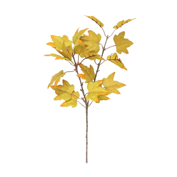 Thanksgiving Simulation Maple Leaf One Artificial Fall Color Maple Leaf Flower Arrangement Accessories Scenic Decoration Home Decoration