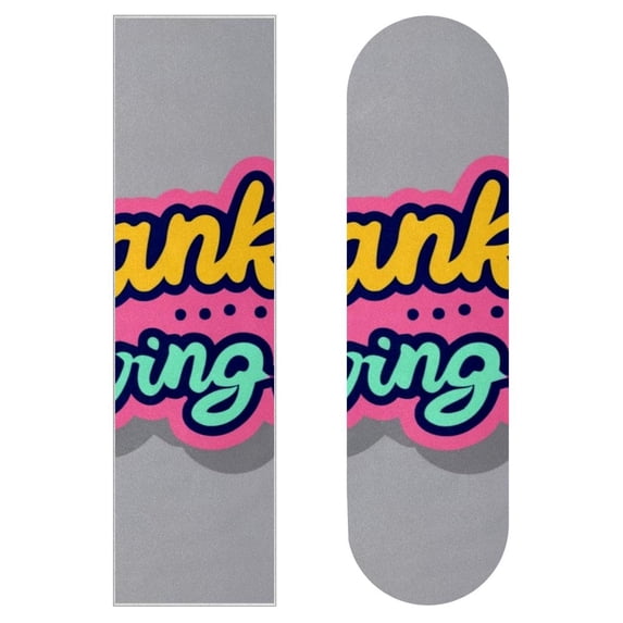 Thanksgiving Skateboard Grip Tape Pack of Two Emery PVC Stickers 8.8x32.6in 22.4x83 cm