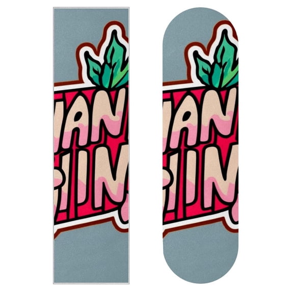 Thanksgiving Skateboard Grip Tape Stickers (Pack of Two) - Emery Surface, PVC Back Material, Size 8.8x32.6in/22.4x83cm