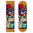 thumbnail image 1 of Thanksgiving Skateboard Grip Tape Stickers Pack of Two - Emery Surface, PVC Backing, 8.8x32.6in/22.4x83 cm - Skateboard Accessories, 1 of 5