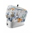thumbnail image 1 of Thanksgiving Small Toaster Cover 2 Slice, Kitchen Appliance Covers, Autumn Blue White Orange Pumpkin Eucalyptus Toaster Oven Cover with Loop, Bread Machine Cover Polyester Dust Cover Protection, 1 of 4
