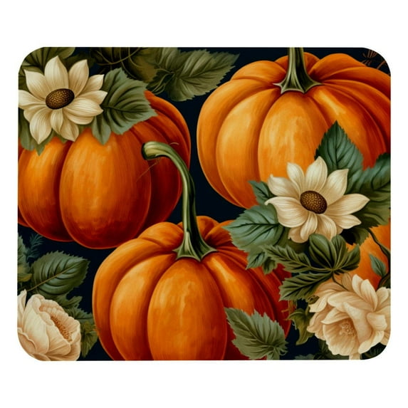 Thanksgiving Square 8.3x9.8 Inch Non-Slip Rubber Bottom Printed Desk Mat Gaming Mousepad Mouse Mat for Office and Gaming