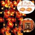 thumbnail image 1 of Thanksgiving String Lights, Thanksgiving Pumpkin Lights Decorations Maple Fall String Lights, Niyattn 2 Pack Thanksgiving Fall Lights 5 ft 10 Led Waterproof, 1 of 6