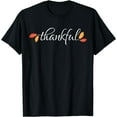 thumbnail image 1 of Thanksgiving T Shirt Women Men Thankful Autumn Fall T-Shirt Black 2X-Large, 1 of 4