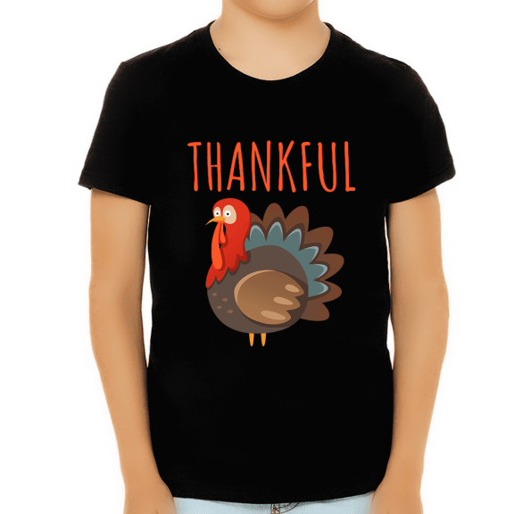 Thanksgiving T-Shirt for Boys – Classic Turkey Design, Holiday Celebration Tee