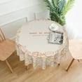 thumbnail image 1 of Thanksgiving Table Cloth Round Table Cover Wrinkle Resistant Waterproof Tablecloth 60 Inch Washable for Kitchen Party Picnic Fall Decorations for Home01, 1 of 6