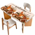 Thanksgiving Table Cloths for 6 Foot Rectangle Tables, Country Fall Ice ...