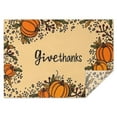 thumbnail image 1 of Thanksgiving Table Cover Waterproof Spillproof Tablecolths Table Covers Fall Maple Pumpkin Tablecloth for Thanksgiving Background Indoor and Outdoor Birthday Rectangle,60x84inch, 1 of 5