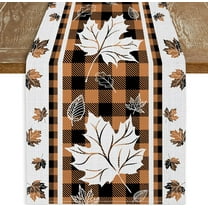 Thanksgiving Table Runner 13 x 72 Inch Pumpkin Fall Dining Table Decor, Autumn Pumpkin Table Runner Harvest Farmhouse Holiday Party Supplies Thankgiving Decorations