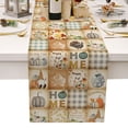 thumbnail image 1 of Thanksgiving Table Runner 36 Inches Long x13 Burlap Linen Holiday Fall Autumn Pumpkin Black White Buffalo Plaid Check Sunflower Kitchen Dining Coffee Party Farmhouse Rustic Outdoor Decor Table Runners, 1 of 5