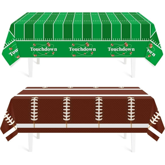 Thanksgiving Tablecloth, 3 Pack Disposable Plastic Tablecloth 54" x 108" Thanksgiving Decorations, Autumn Maple Leaf Party Table Cover, Fall Harvest Party Decor for Outside,Picnic,Home,Dinner