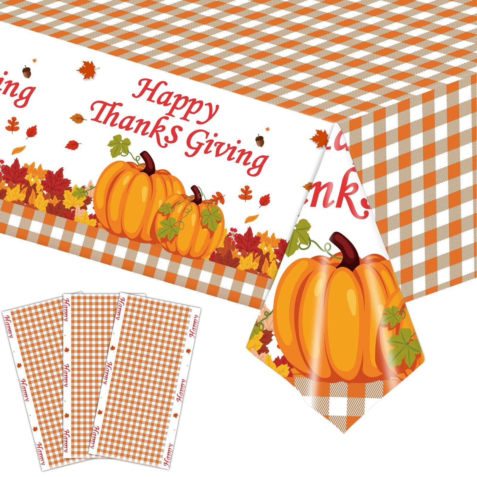 Giant Thanksgiving Coloring Tablecloth Poster - 70.87x35.43 Inch Turkey Theme Activity For Kids & Parties