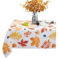 thumbnail image 1 of Thanksgiving Tablecloth, Fall Maple Leaves Table Cloth, Rectangle Autumn Harvest Table Cover for Thanksgiving Parties Kitchen Dining, 60x120 Inch, 1 of 6