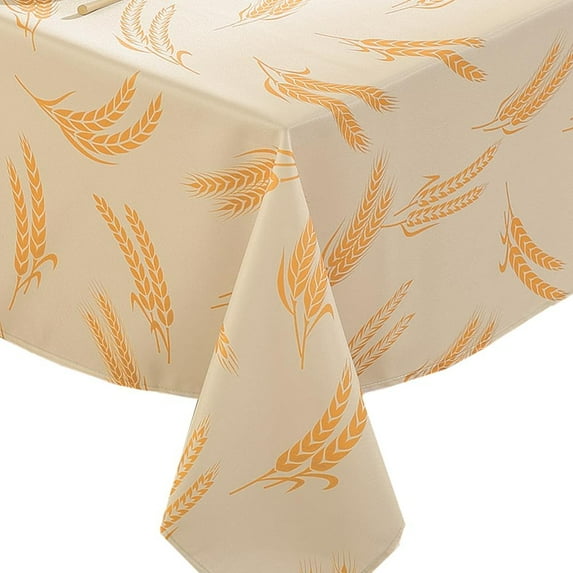 Thanksgiving Tablecloth Rectangle 60x102,Spillproof Soft Fall Table Cloth,Cozy Farmhouse Rustic Table Fabric for Kitchen Dinning Room