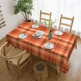 thumbnail image 1 of Thanksgiving Tablecloth Rectangular Autumn Plaid Table Cloth Washable Table Cover for Party Picnic Dinner Decor 60" X 84", 1 of 1