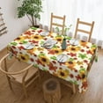 thumbnail image 1 of Thanksgiving Tablecloth Rectangular Sunflowers and Fall Maple Leaves Table Cloth Washable Table Cover for Party Picnic Dinner Decor 60" X 84", 1 of 1