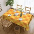 thumbnail image 1 of Thanksgiving Tablecloth Tartan Fall Plaid Table Cloth Rectangular Washable Table Cover for Party Picnic Dinner Decor 60" X 84", 1 of 1