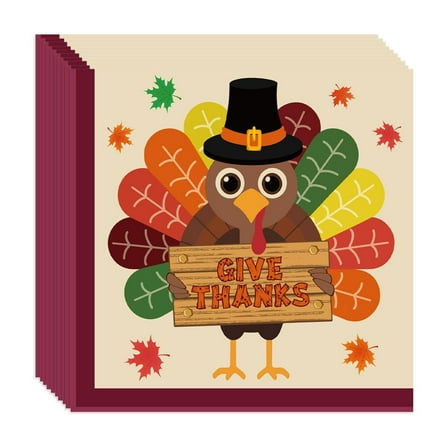 Thanksgiving Tableware Set Turkey Fall Themed Paper Plates Napkins Cups Cutlery Tablecloth for Friendsgiving Autumn Party Decorations