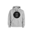 thumbnail image 1 of Thanksgiving, Thanksgiving Seal, Happy, Unisex Hoodie, Hooded Sweatshirt, Grey (Black Text), LARGE, 1 of 1