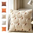 thumbnail image 1 of Thanksgiving Themed Pumpkin Tufted Throw Pillow Cover, Pumpkin Pattern Cushion Case Fall Decor, Replacement Pillow Shell for Indoor Autumn Home Layout, 1 of 9