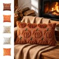 thumbnail image 1 of Thanksgiving Themed Pumpkin Tufted Throw Pillow Cover, Pumpkin Pattern Cushion Case Fall Decor, Replacement Pillow Shell for Indoor Autumn Home Layout, 1 of 9