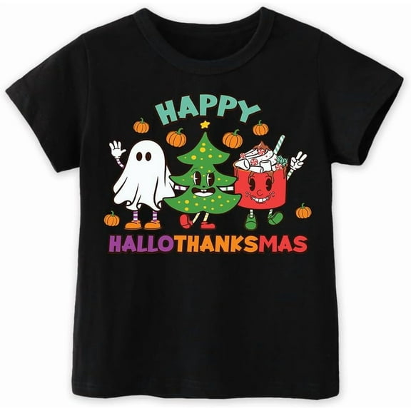 Thanksgiving Toddler Outfit for Boys Girls Fall Celebration Tee