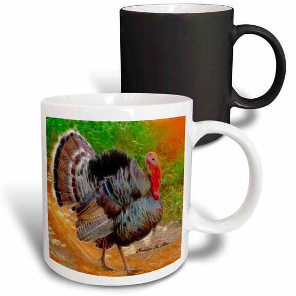 3drose, Thanksgiving Tom, 11oz Magic Transforming Mug