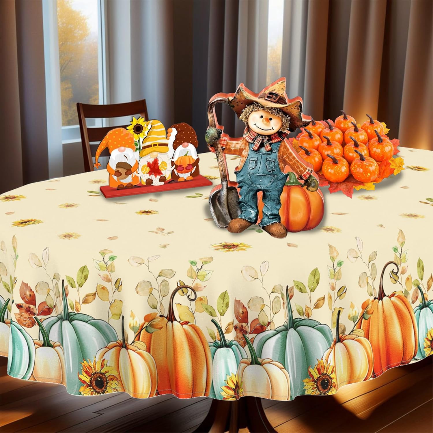 Thanksgiving Traditions Autumn Harvest Bordered Thanksgiving  display picture 1